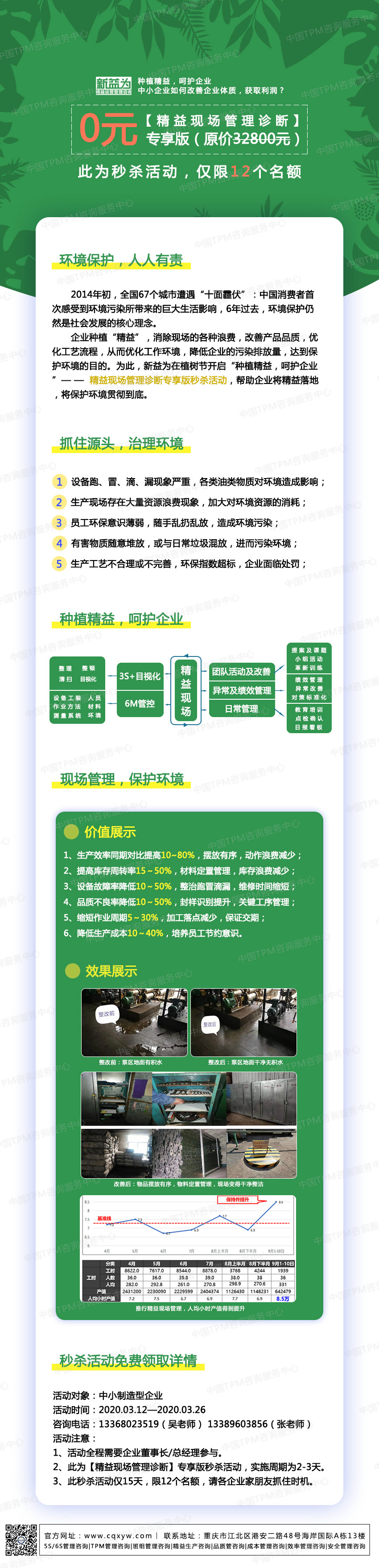 種植精益，呵護(hù)企業(yè)——精益現(xiàn)場(chǎng)管理診斷專享版秒殺活動(dòng)
